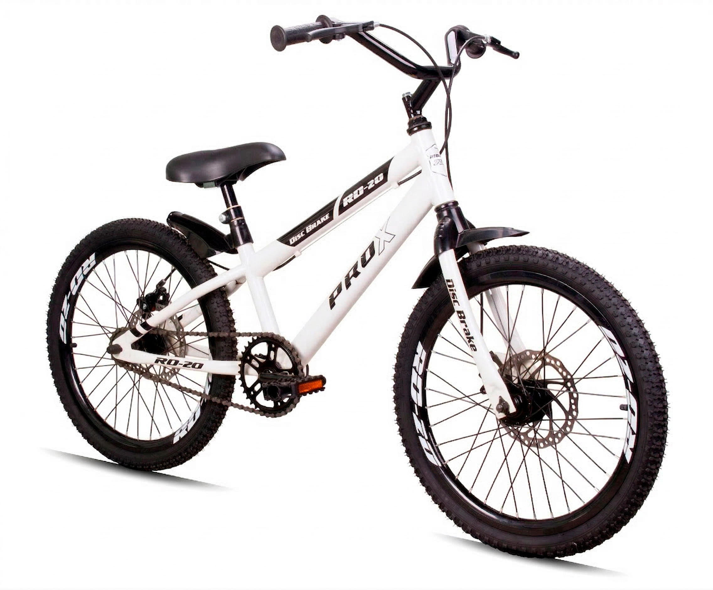 Bicicleta aro 20 pro-x rd20 freio a disco - 2026 - branco
